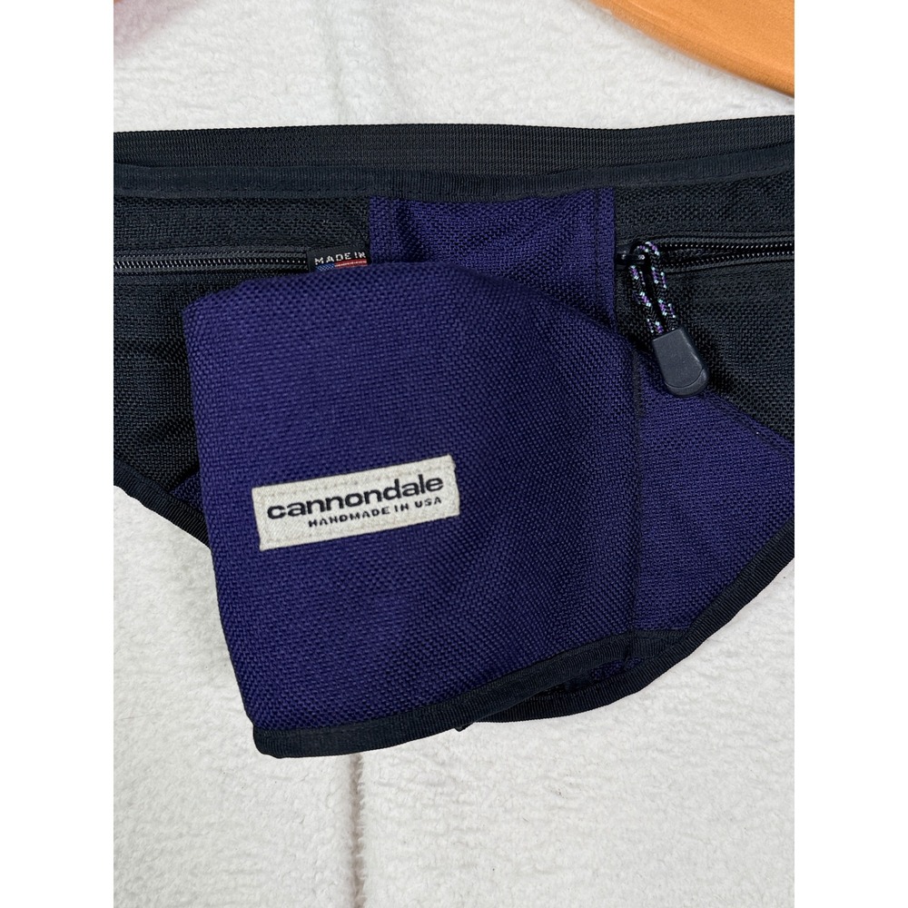 Vintage Cannondale Fanny Pack Cycling Hip Bag Handmade in USA Purple Black Run
